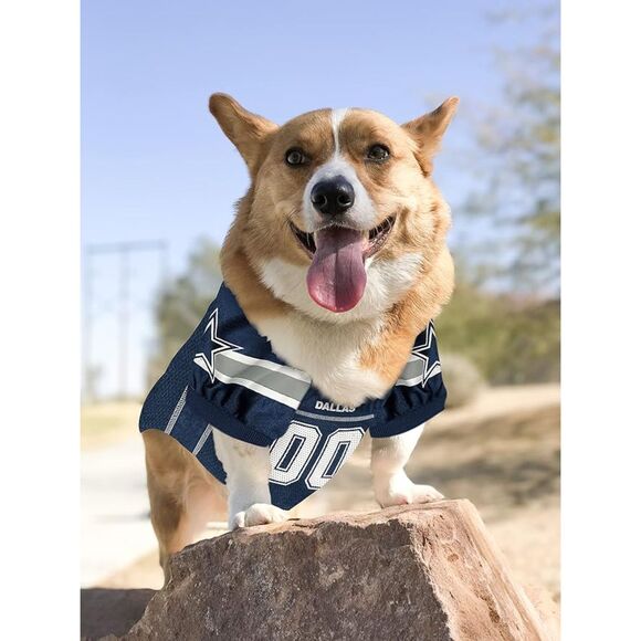 🏈 Pets First NFL Dallas Cowboys Dog Jersey Costume Size X-Large - Picture 1 of 6